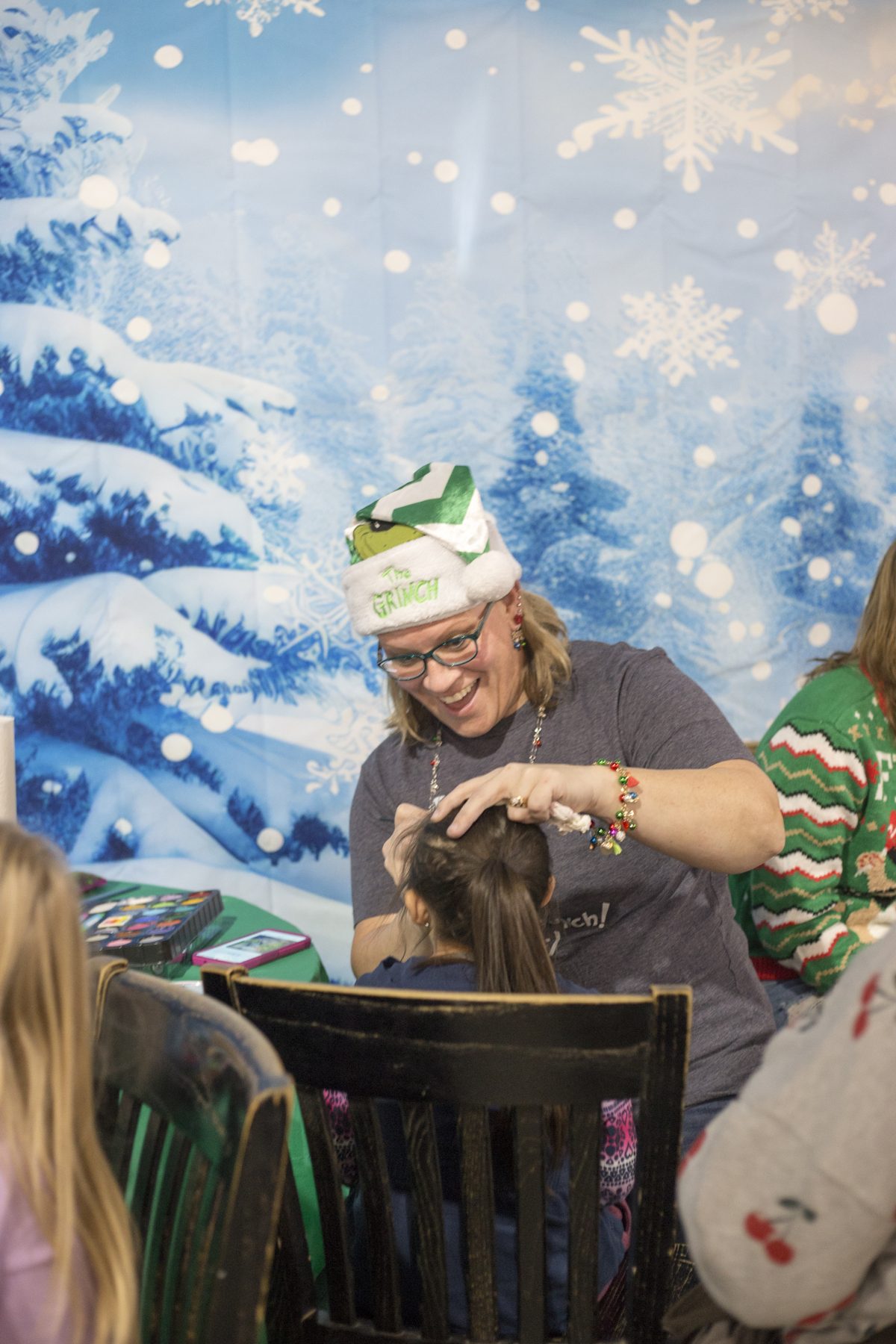 Face painting at Christmas Time