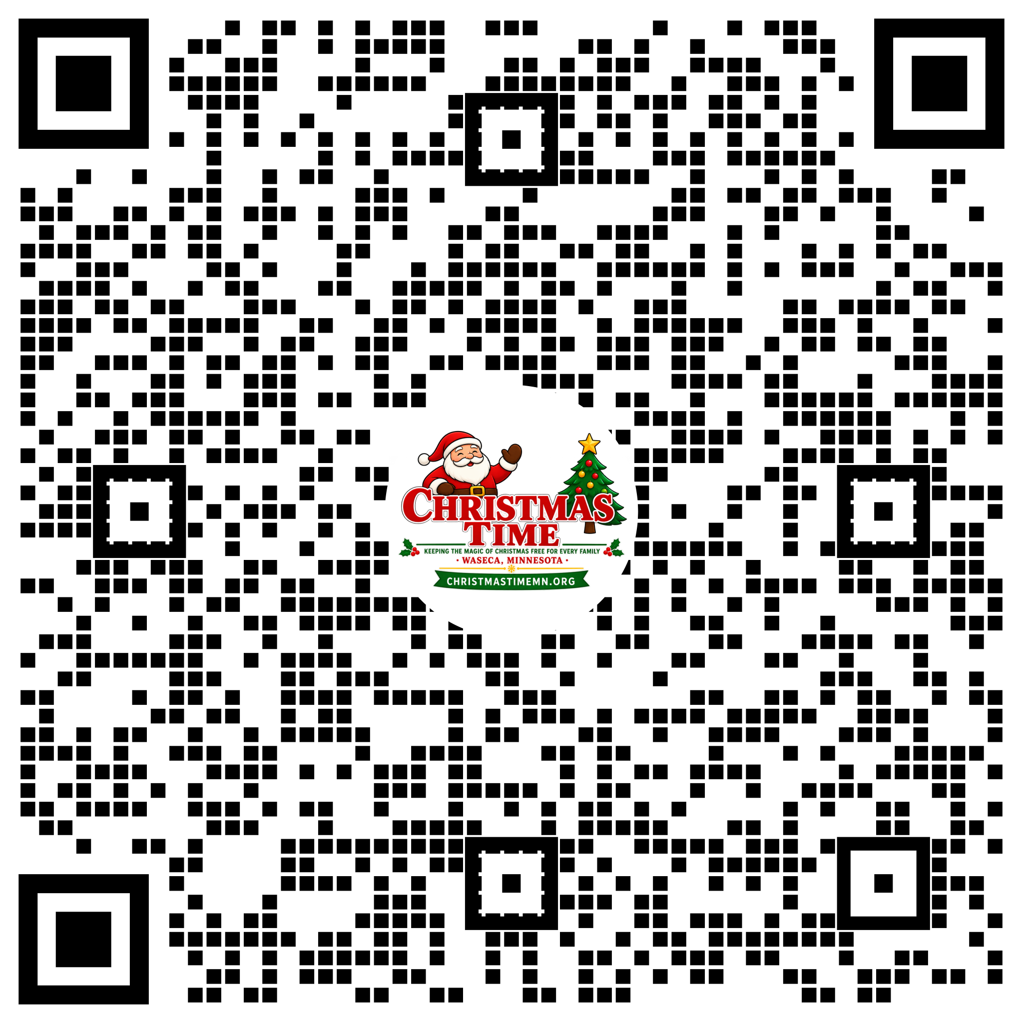 QR code for the Christmas Time 2026 Community Sponsorship form